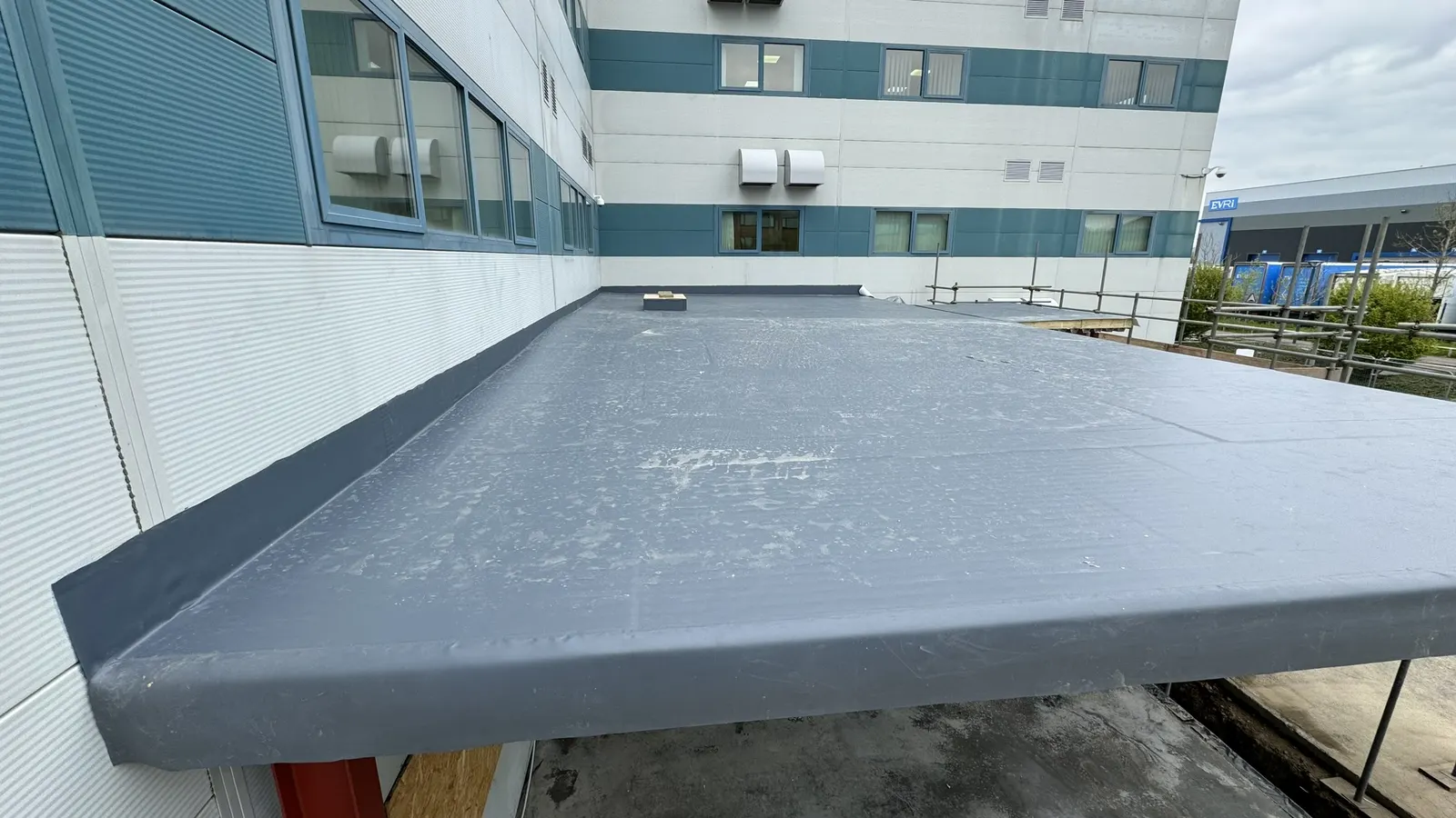 Warm Flat Roof with Alwitra Single Ply Membrane