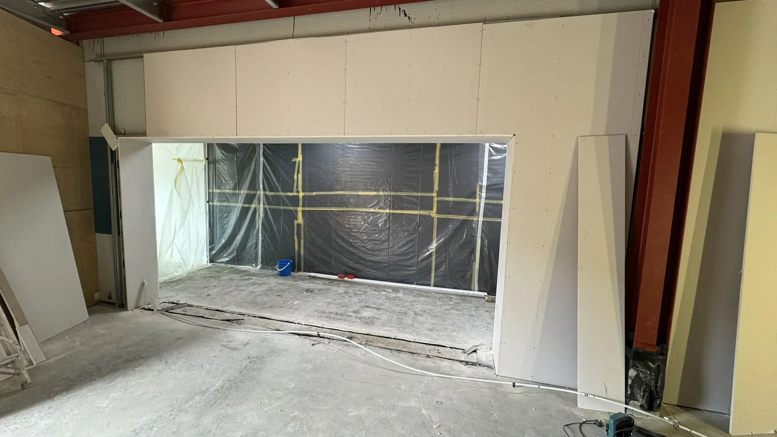 Internal Knock Through and Dry Lining
