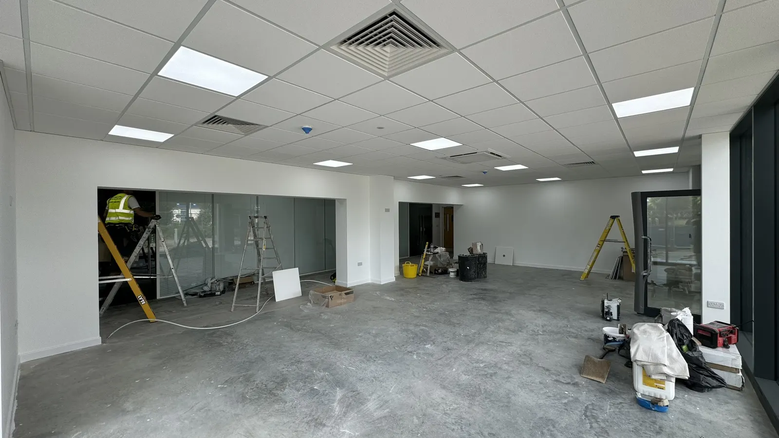 Suspended Ceiling with All Electrical and Air Conditioning